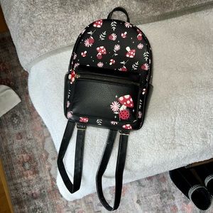 Hot Topic Flower Mushroom Mini Backpack